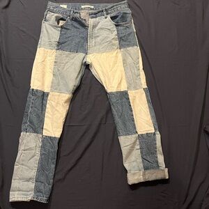 PACSUN patchwork jeans 34 x 34 loose fit